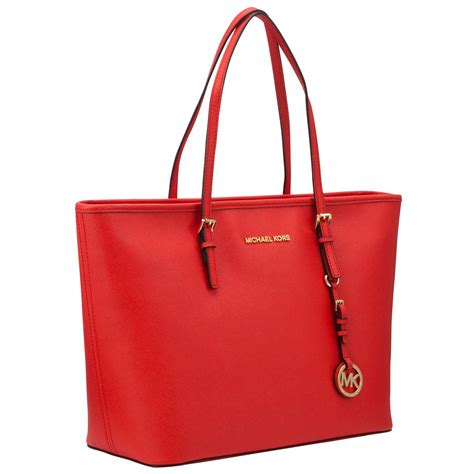 michael kors purses jet set red|Michael Kors outlet jet set.